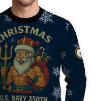 US Navy 250th Anniversary Christmas Ugly Sweater