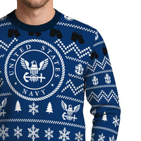 Personalized 250th US Navy Christmas Ugly Sweater UST016