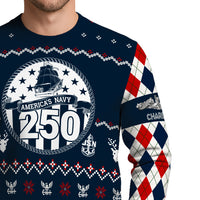 Personalized US Navy Christmas Ugly Sweater UST005