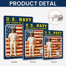 Custom Acrylic Plaque with Service Dress White Uniform