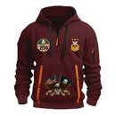 Personalized US Navy Quarter Zip Hoodie TQZ06