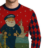 US Navy 250 Years Strong Christmas Ugly Sweater
