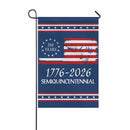 250 Years Semiquincentennial Garden Flag – America 250 Distressed US Flag 1776–2026