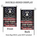 We The People 250 Years Garden Flag – 1776–2026 Patriotic Liberty Bell Decor