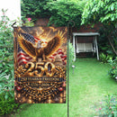 America 250 Years of Freedom Garden Flag 1776–2026