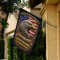 250 Years of Freedom House Flag 1776–2026 Patriotic Eagle Banner