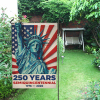USA 250 Years Garden Flag Patriotic Statue of Liberty Independence Decor