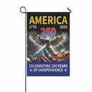 Celebrating 250 Years of Independence Garden Flag – America 250 Patriotic Eagle