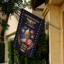 United States 250 Years Garden Flag – Capitol Fireworks Patriotic Decor