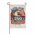 USA 250 Years Independence Garden Flag Patriotic American Eagle
