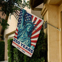 America 250 Patriotic House Flag Statue of Liberty 1776-2026 USA Decor