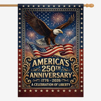 America 250th Anniversary House Flag 1776–2026 Patriotic Banner