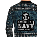 Personalized US Navy Christmas Ugly Sweater JUST06