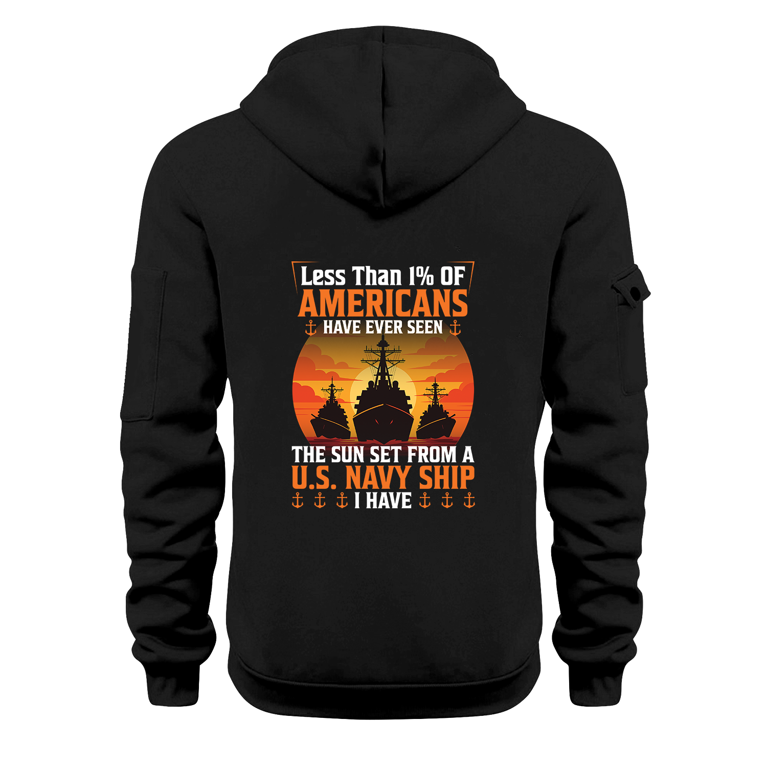 Custom US Navy Ranks Quarter Zip Hoodie TQZ01