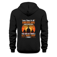 Custom US Navy Ranks Quarter Zip Hoodie TQZ01