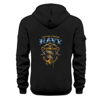 Personalized US Navy Quarter Zip Hoodie TQZ06