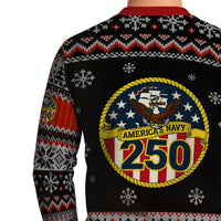 America's Navy 250 Christmas Ugly Sweater