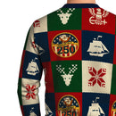 US Navy 250 America Christmas Ugly Sweater