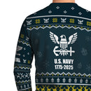 Personalized US Navy Christmas Ugly Sweater UST002