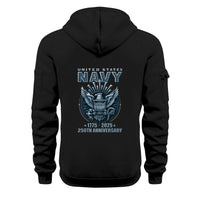 Personalized US Navy Quarter Zip Hoodie TQZ07