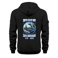 Custom US Navy Ranks Quarter Zip Hoodie TQZ03