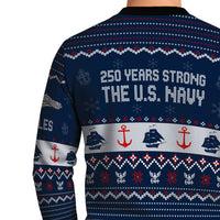 Personalized US Navy Christmas Ugly Sweater UST003