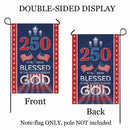 Blessed Is the Nation Garden Flag – America 250 Christian Faith Patriotic Flag