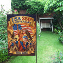 America 250 Garden Flag USA 250th Anniversary 1776-2026 Patriotic Liberty Decor