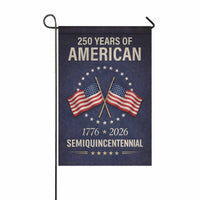250 Years of America Garden Flag – 1776–2026 Semiquincentennial Decor