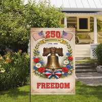 America 250 Garden Flag – Independence Day 1776–2026 Liberty Bell Freedom