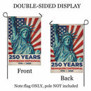 USA 250 Years Garden Flag Patriotic Statue of Liberty Independence Decor