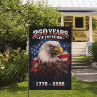 250 Years of Freedom Eagle Garden Flag – 1776–2026 Patriotic Decor