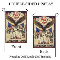 America 250 Patriotic Garden Flag Eagle 250 Years Independence 1776-2026