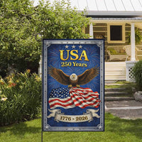 USA 250 Years Garden Flag – 1776–2026 Patriotic Eagle Decor