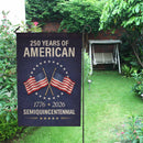 250 Years of America Garden Flag – 1776–2026 Semiquincentennial Decor