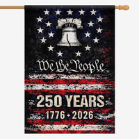 We The People 250 Years House Flag – 1776–2026 Patriotic Vintage Design