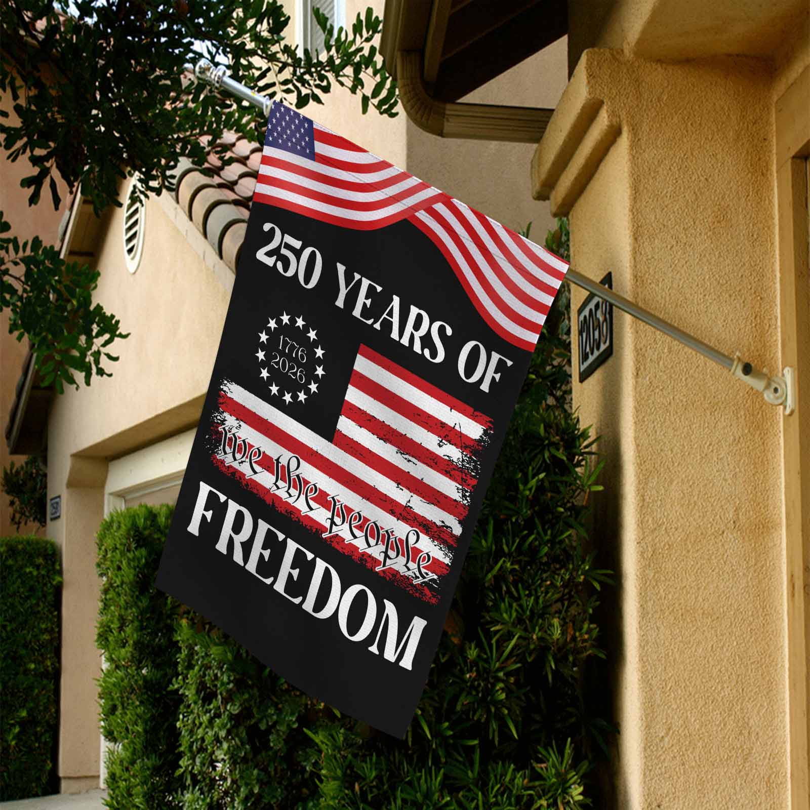 We The People Freedom Garden Flag – America 250 Historic Patriotic Decor