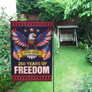 1776-2026 America 250 Garden Flag Patriotic Eagle USA Flag 250 Years Freedom