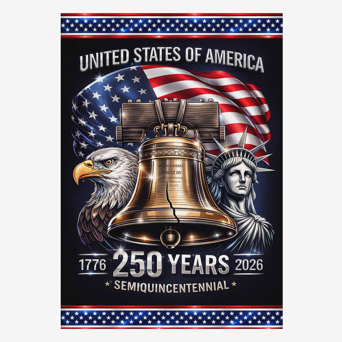 America 250 House Flag ΓÇô 1776ΓÇô2026 United States Semiquincentennial