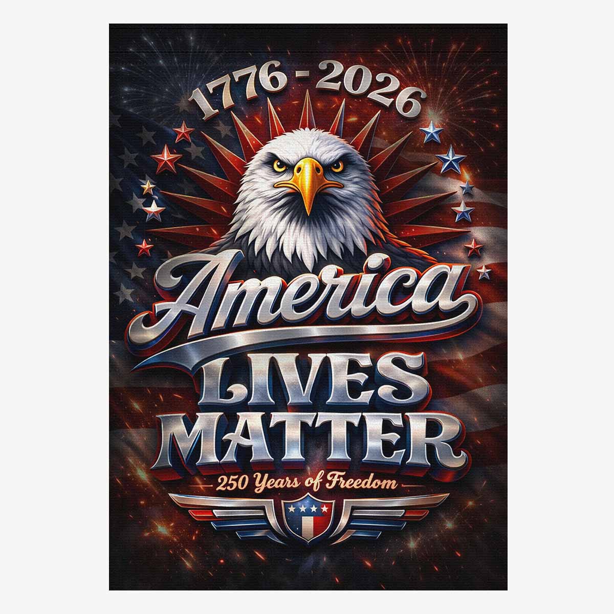 250 Years of Freedom House Flag – Patriotic America 1776–2026