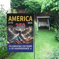 Celebrating 250 Years of Independence Garden Flag – America 250 Patriotic Eagle