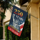 250 Years of America Garden Flag – Statue of Liberty Patriotic Flag 1776–2026