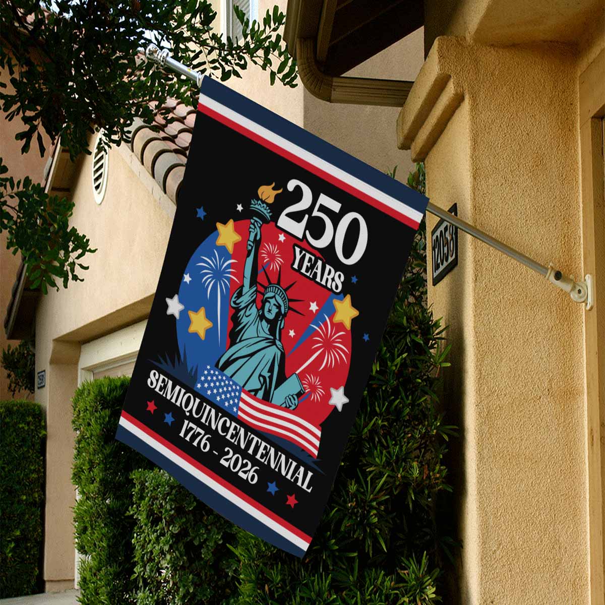 America 250 House Flag – Semiquincentennial 250th Anniversary Liberty 1776–2026