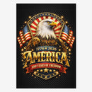 250 Years of Freedom House Flag America 250 Patriotic Eagle Decor