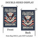 American 250 Years of Freedom Garden Flag July 4th 2026 Patriotic Decor