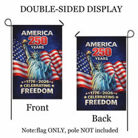 America 250 Garden Flag – 1776–2026 Patriotic Freedom Decor