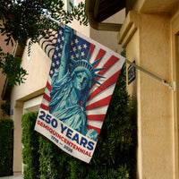 USA 250 Years Garden Flag Patriotic Statue of Liberty Independence Decor