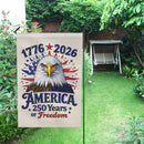 1776-2026 America 250 Garden Flag Patriotic Eagle Independence Day Yard Flag