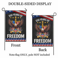 America 250 Garden Flag 250 Years of Freedom Patriotic Eagle Cross 1776-2026 Decor