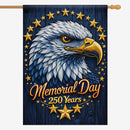 Memorial Day Patriotic House Flag Eagle Americana Decor